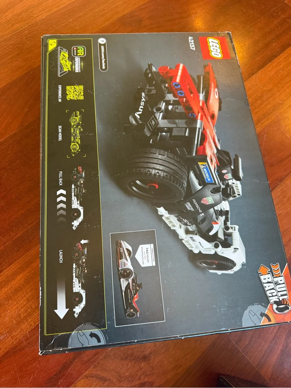Lego Technic Porsche Formula E Race Car Toy - White, Black & Red